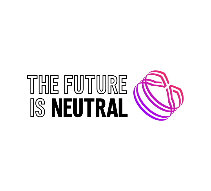 logo the future is neutral violet fond transparent